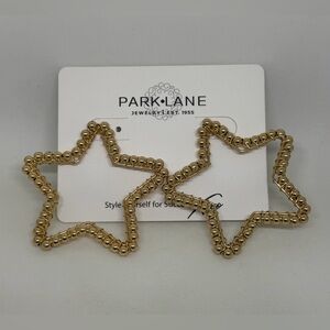 NEW Park Lane Jewelry BRIGHT Earrings Gold Star Holiday Statement Beaded Box